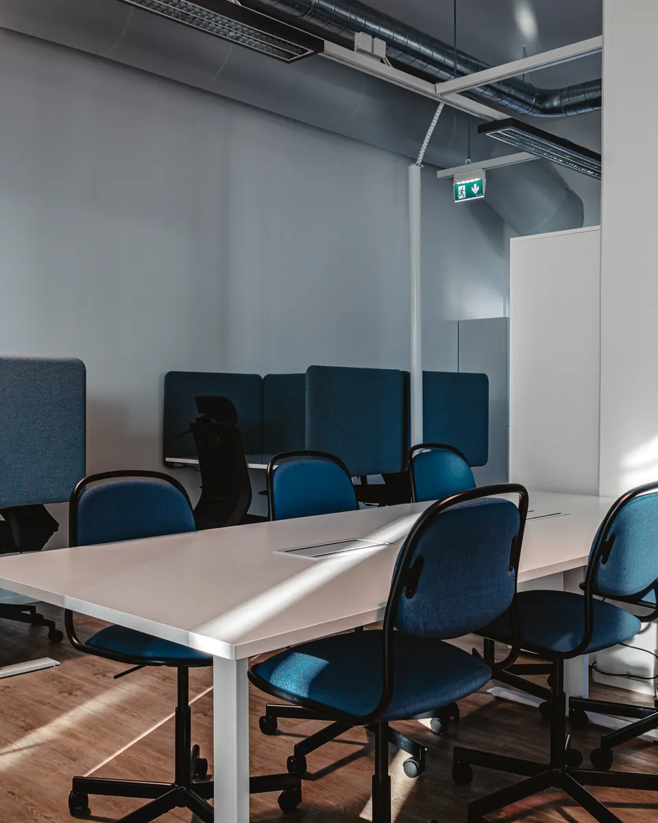 Coworking desks at M8S Hub